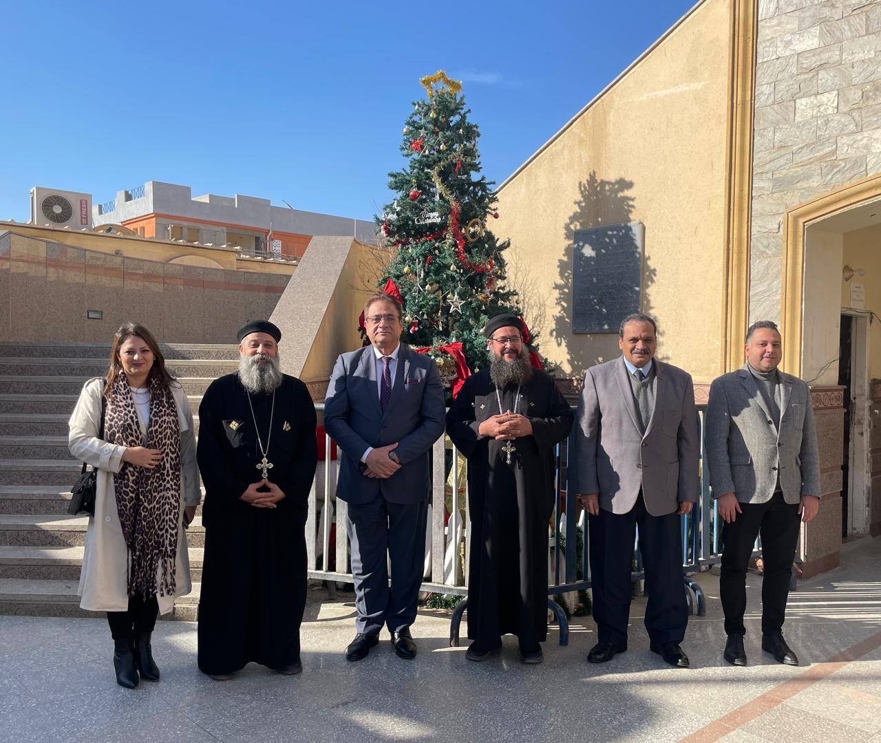 President of Benha National University Congratulated Coptic Brothers on Christmas